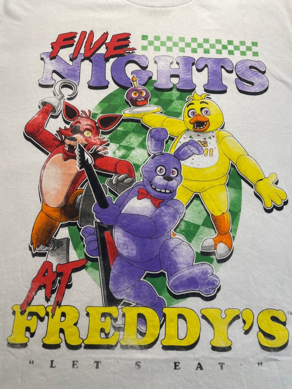 Five Nights at Freddy's Graphic Tee - White Mens Large